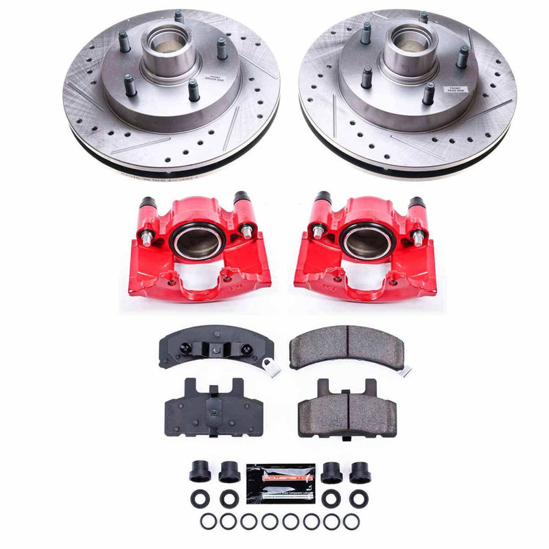 Power Stop KC4875 Z23 Evolution Sport Performance Pad And Rotor Kit With Calipers for 1994-1999 Dodge Ram 1500 Rear Wheel Drive product image