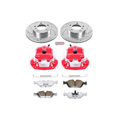 Power Stop KC496-26 Z26 Extreme Street Warrior 1-Click Brake Kit With Calipers (Front) for 1992-2002 BMW 318I product image