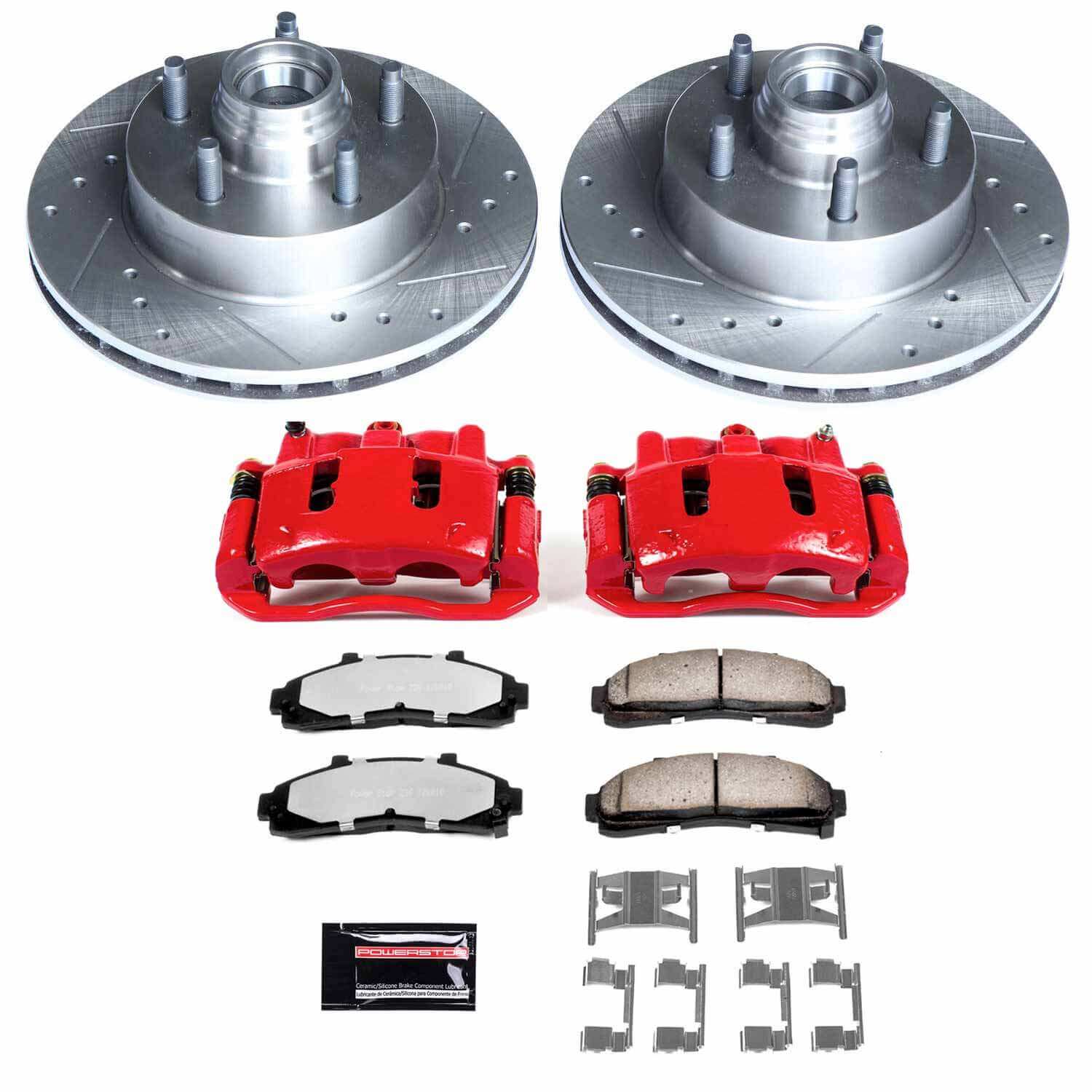Power Stop KC5083-36 Z36 Extreme Performance Truck And Tow 1-Click Pad And Rotor Kit With Calipers for 1998-2002 Ford Ranger Rear Wheel Drive product image