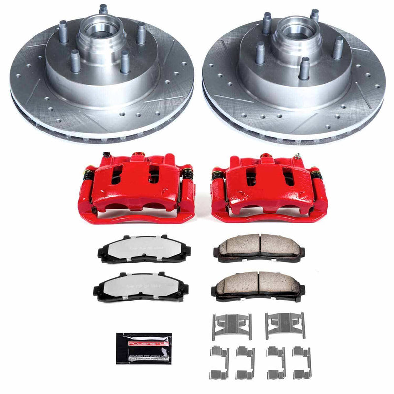 Power Stop KC5083-36 Z36 Extreme Performance Truck And Tow 1-Click Pad And Rotor Kit With Calipers for 1998-2002 Ford Ranger Rear Wheel Drive product image