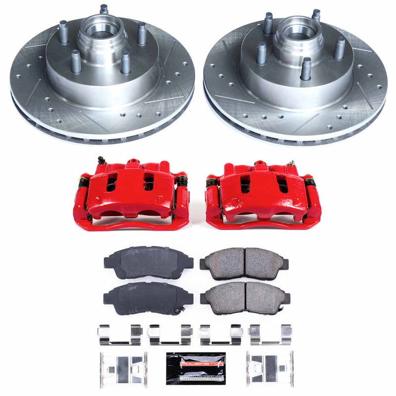Power Stop KC5083 Z23 Evolution Sport Performance Pad And Rotor Kit With Calipers for 1998-2002 Ford Ranger Rear Wheel Drive product image