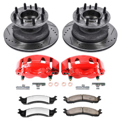 Power Stop KC5084-36 Z36 Extreme Performance Truck And Tow 1-Click Front Brake Kit With Calipers for 2003-2005 Ford E-350 Club Wagon product image