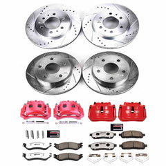 Power Stop KC5143-36 Z36 Extreme Performance Truck And Tow 1-Click Front Brake Kit With Calipers for 2000-2001 Dodge Ram 1500 4 Wheel Drive product image