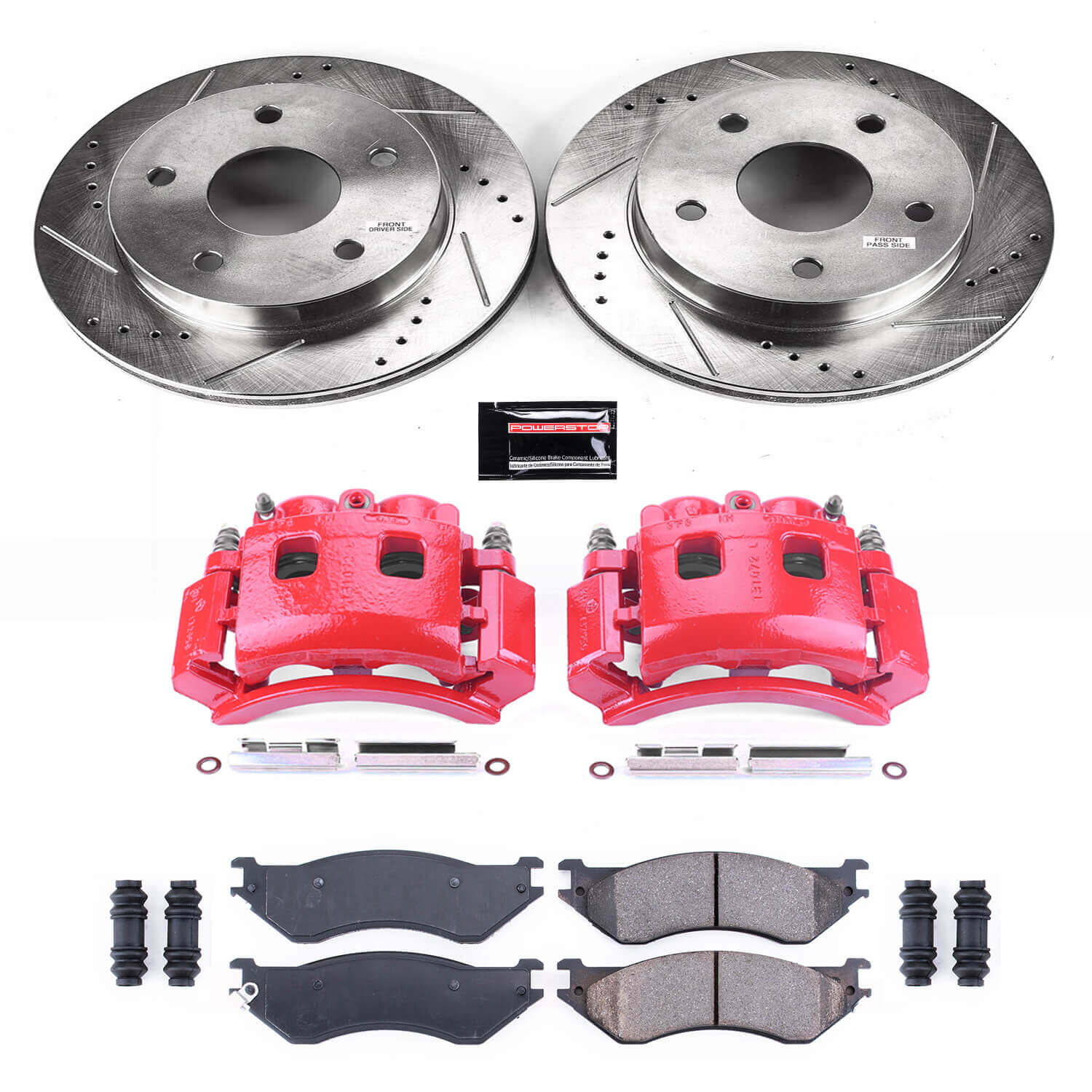 Power Stop KC5143 Z23 Evolution Sport Front Brake Kit for 2000-2001 Dodge Ram 1500 4 Wheel Drive product image