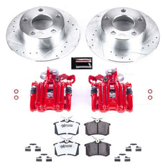 Power Stop KC515-26 Z26 Street Warrior 1-Click Rear Brake Kit With Calipers for 1998-2004 Audi A6 product image