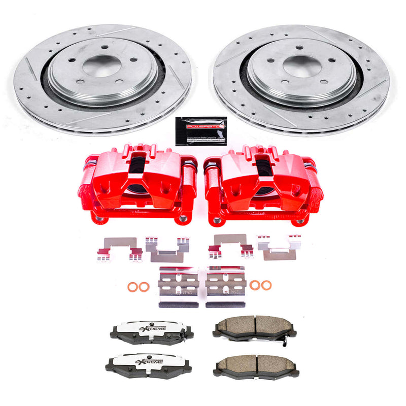 Power Stop KC5159-26 Z26 Street Warrior 1-Click Pad And Rotor Kit With Calipers for 2006-2009 Cadillac Xlr V product image