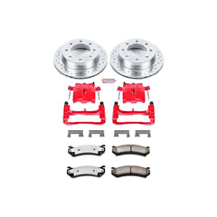 Power Stop KC5190-36 Z36 Extreme Performance Truck And Tow 1-Click Brake Kit With Calipers (Rear) for 2003-2005 Chevrolet Silverado 1500 Hd product image