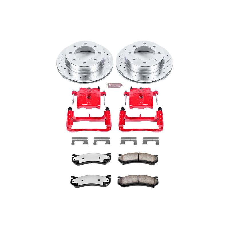 Power Stop KC5190-36 Z36 Extreme Performance Truck And Tow 1-Click Brake Kit With Calipers (Rear) for 2003-2005 Chevrolet Silverado 1500 Hd product image