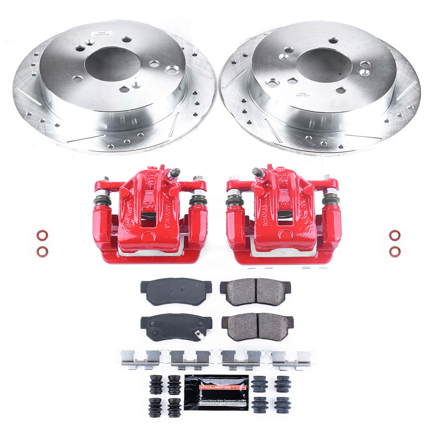 Power Stop KC5213 Z23 Evolution Sport Rear Brake Kit for 2005-2009 Hyundai Tucson 4 Wheel Drive product image