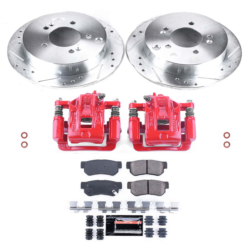 Power Stop KC5213A Z23 Evolution Sport Rear Brake Kit for 2001 Hyundai Santa Fe Rear Disc product image