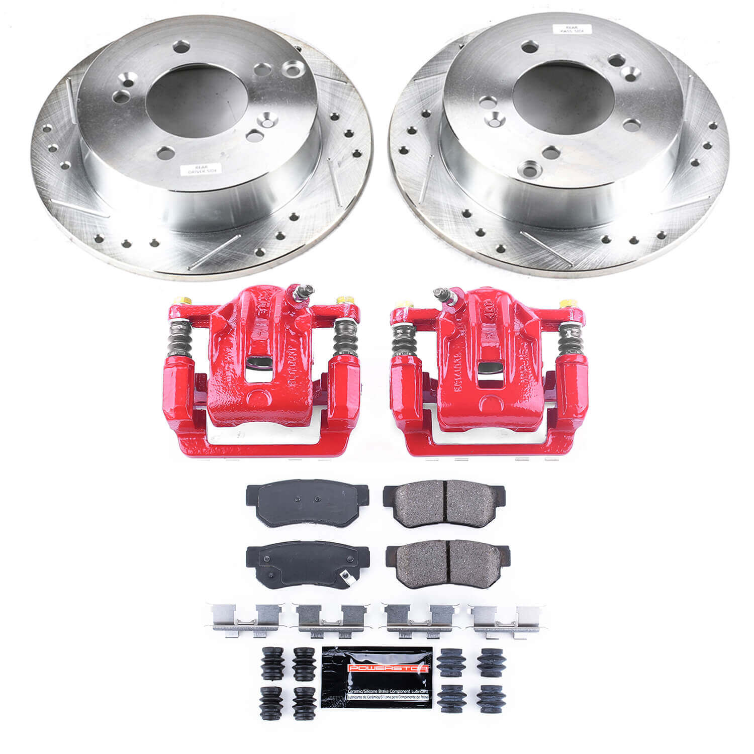 Power Stop KC5214A Z23 Evolution Sport Rear Brake Kit for 2001 Hyundai XG300 product image