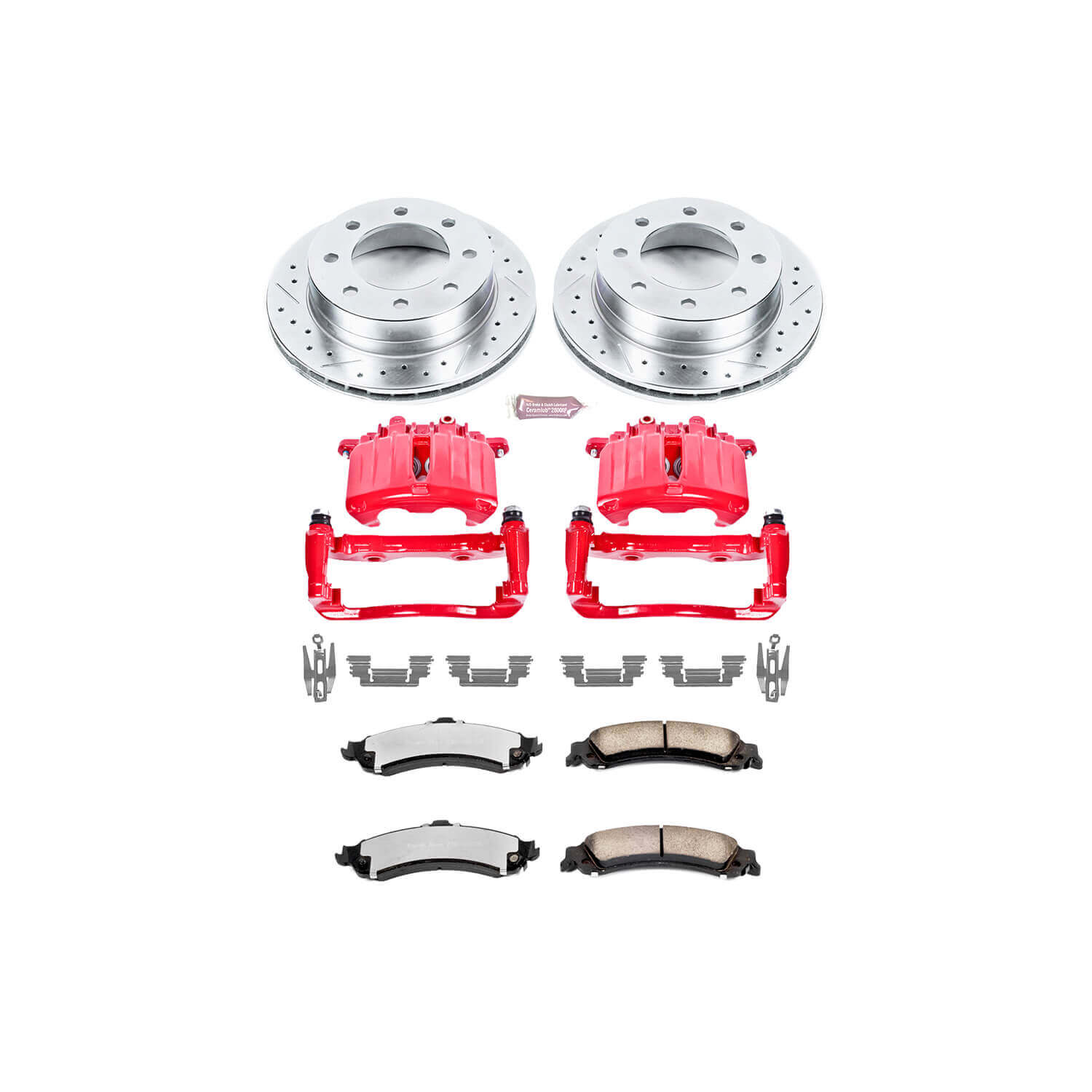 Power Stop KC5225-36 Z36 Extreme Performance Truck And Tow 1-Click Brake Kit With Calipers (Rear) for 2005 Chevrolet Silverado 1500 Hd product image
