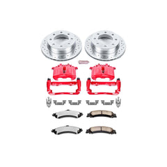 Power Stop KC5225-36 Z36 Extreme Performance Truck And Tow 1-Click Brake Kit With Calipers (Rear) for 2005 Chevrolet Silverado 1500 Hd product image