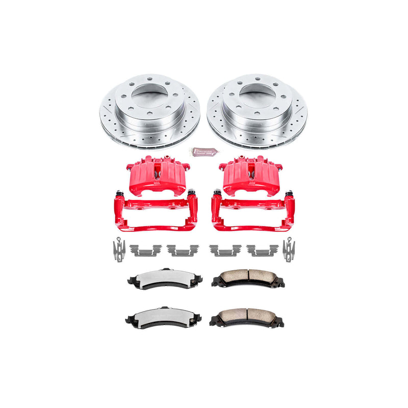 Power Stop KC5225-36 Z36 Extreme Performance Truck And Tow 1-Click Brake Kit With Calipers (Rear) for 2005 Chevrolet Silverado 1500 Hd product image