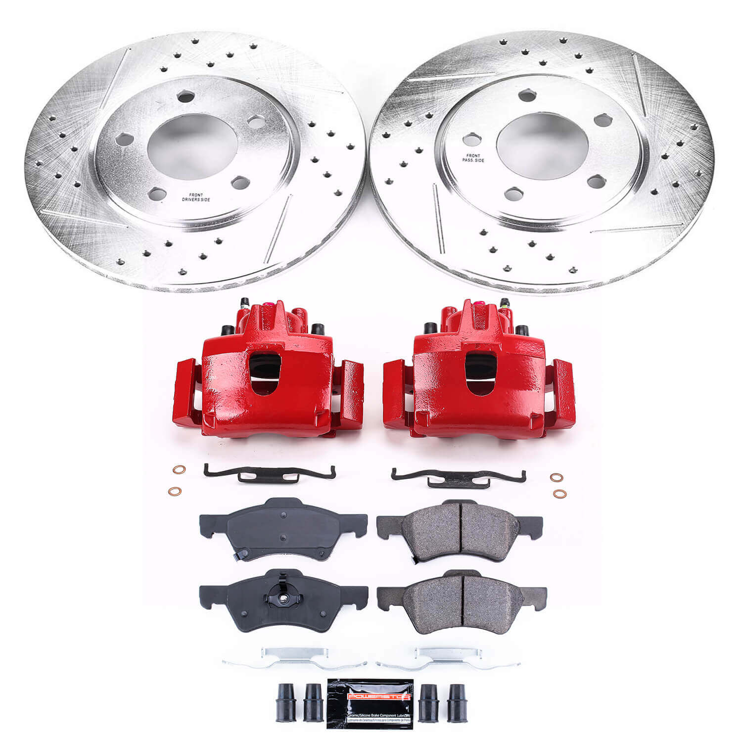 Power Stop KC5247 Z23 Evolution Sport Front Brake Kit for 2001-2007 Chrysler Town & Country Rear Disc product image