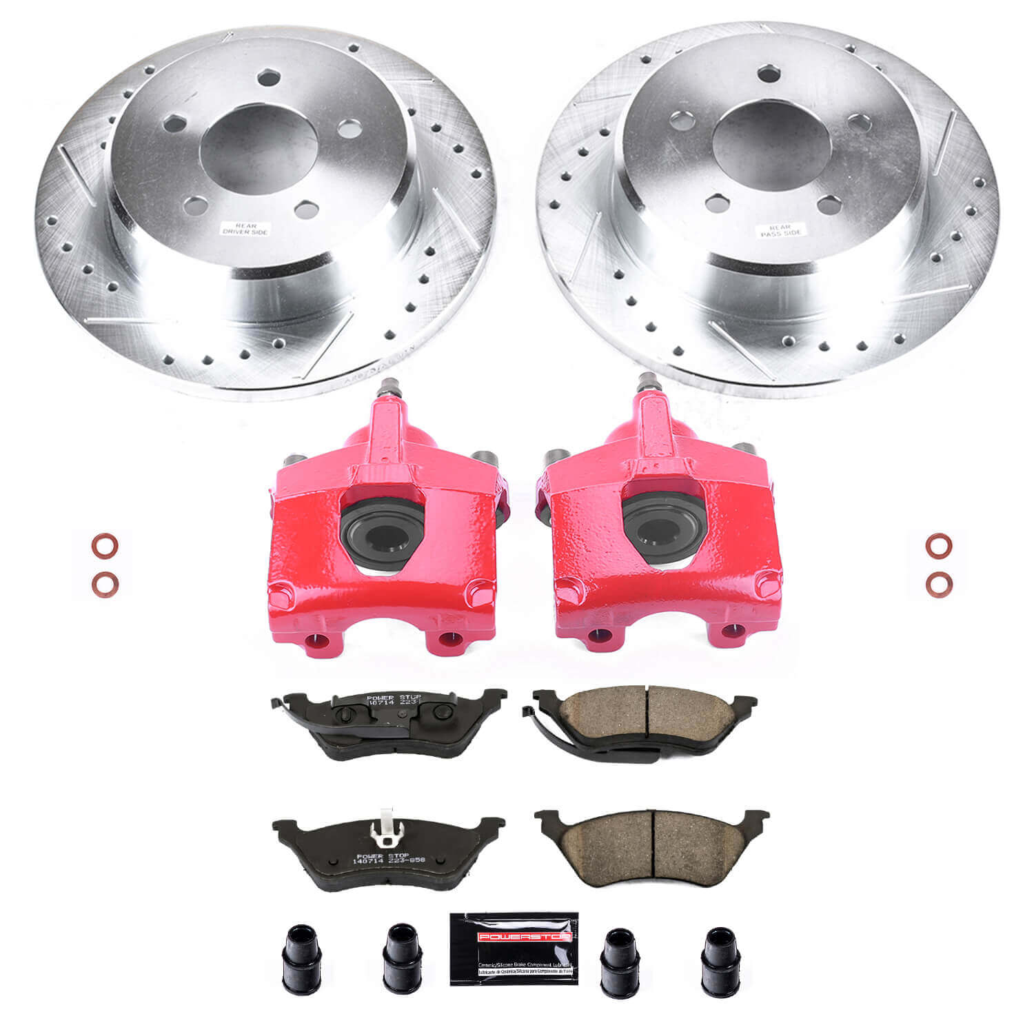 Power Stop KC5248 Z23 Evolution Sport Rear Brake Kit for 2001-2007 Chrysler Town & Country Rear Disc product image