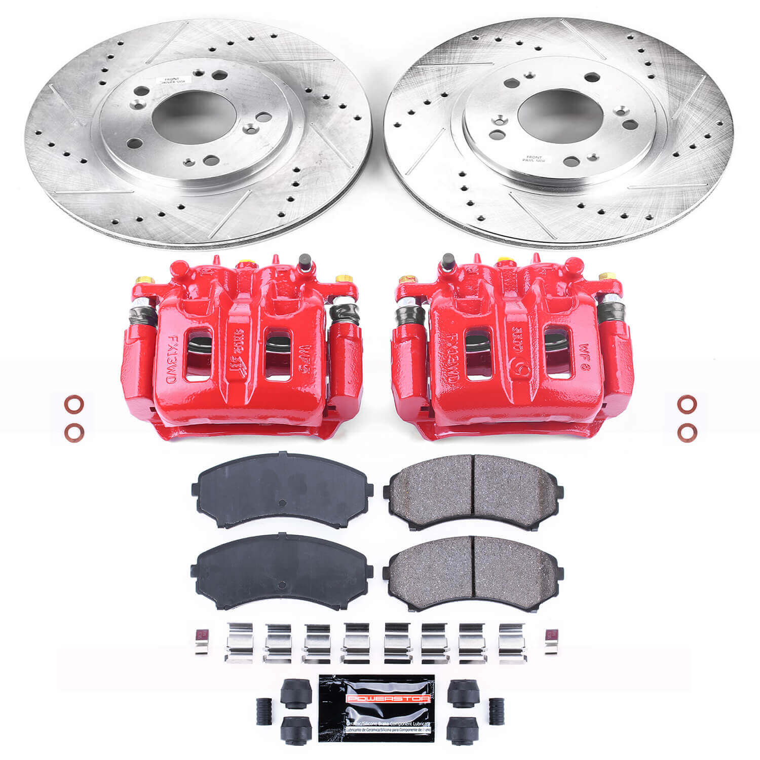 Power Stop KC5258 Z23 Evolution Sport Front Brake Kit for 2004-2008 Mitsubishi Endeavor product image