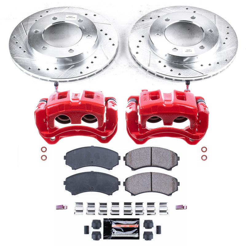 Power Stop KC5259A Z23 Evolution Sport Performance Pad And Rotor Kit With Calipers for 2002 Honda Passport product image