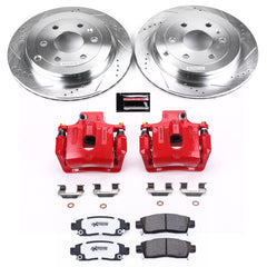 Power Stop KC5262-26 Z26 Street Warrior 1-Click Rear Brake Kit With Calipers for 2007-2017 Buick Enclave product image