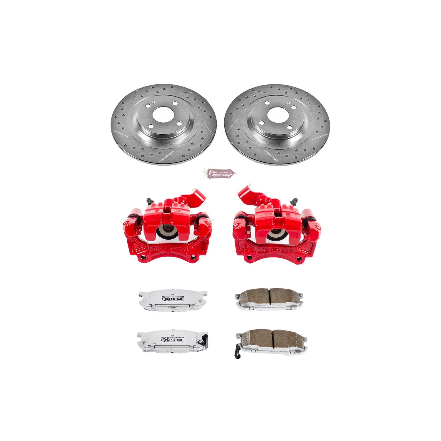 Power Stop KC5267-26 Z26 Extreme Street Warrior 1-Click Brake Kit With Calipers (Rear) for 2001-2005 Mazda Miata / MX-5 product image