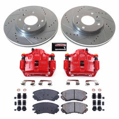 Power Stop KC5290A Front Z23 Evolution Sport Performance 1-Click Pad And Rotor Kit With Calipers for 2003-2005 Hyundai Sonata product image