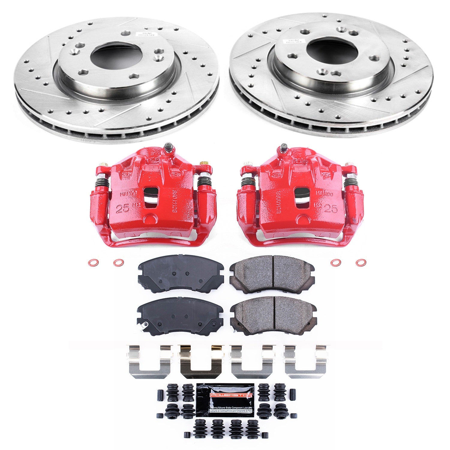 Power Stop KC5291 Z23 Evolution Sport Front Brake Kit for 2007-2008 Hyundai Elantra product image