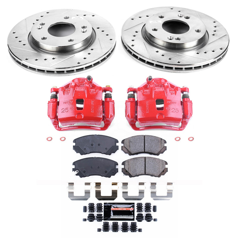 Power Stop KC5291 Z23 Evolution Sport Front Brake Kit for 2007-2008 Hyundai Elantra product image
