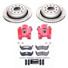 Power Stop KC5293 Rear Z23 Evolution Sport Performance Pad And Rotor Kit With Calipers for 2003-2011 Lincoln Town Car Sedan (4 Door) product image