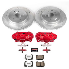 Power Stop KC5303-26 Rear Z26 Extreme Street Warrior 1-Click Pad And Rotor Kit With Calipers for 2003 Infiniti G35 product image