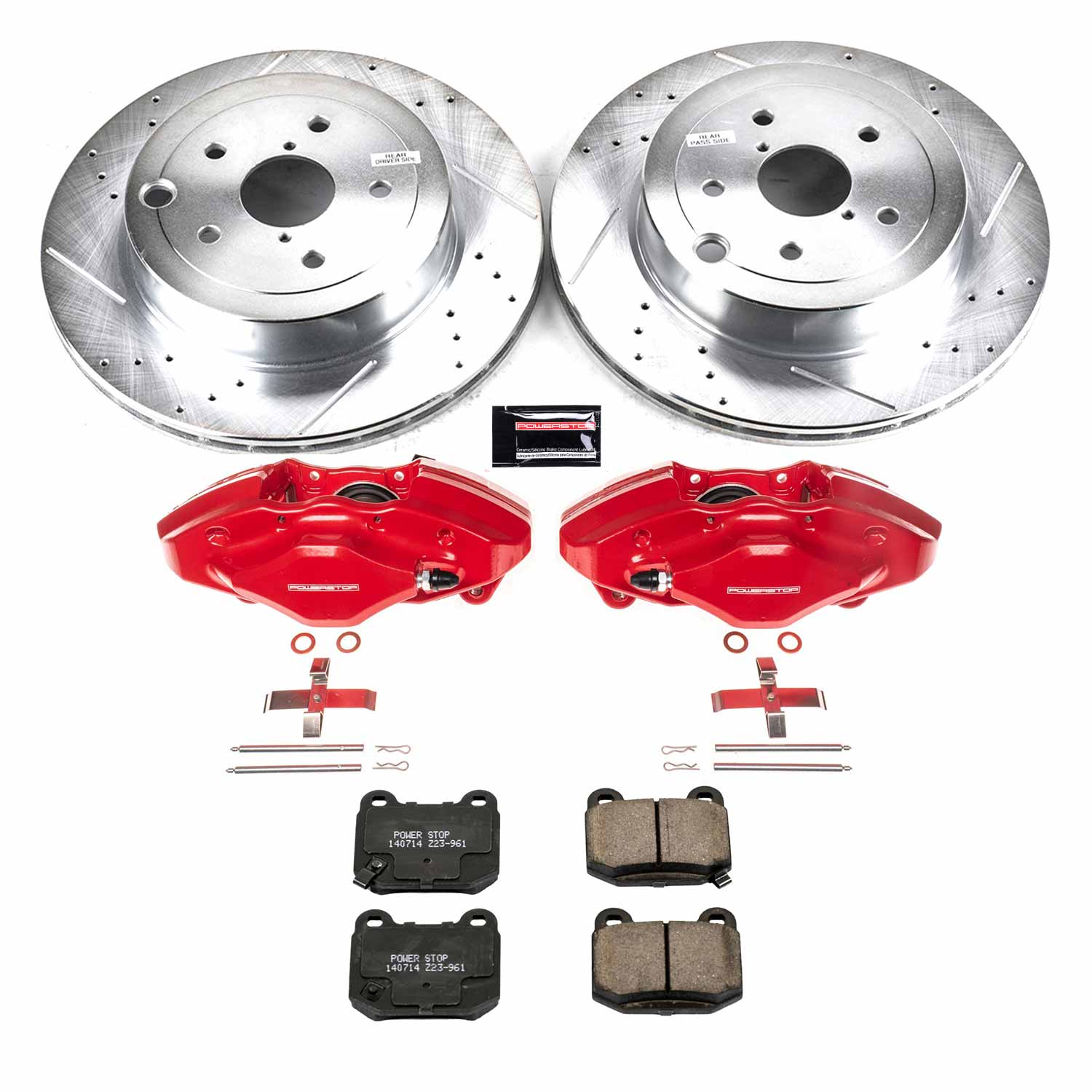 Power Stop KC5305 Z23 Evolution Sport Rear Brake Kit for 2008-2009 Subaru Impreza WRX STI product image