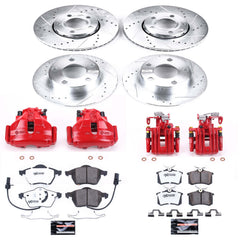Power Stop KC532-26 - Z26 Street Warrior 1-Click Front And Rear Brake Kit With Calipers vehicle fitment brake part
