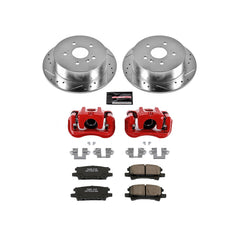 Power Stop KC5333 Z23 Evolution Sport Performance 1-Click Drilled And Slotted Rear Brake Kit With Calipers for 2004-2007 Toyota Highlander product image
