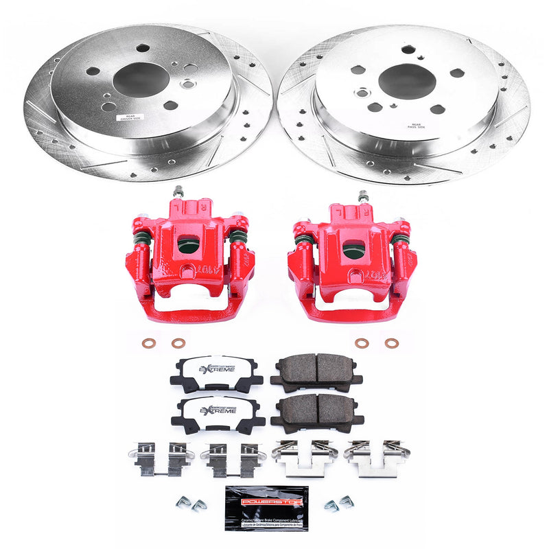 Power Stop KC5333A-36 Z36 Extreme Performance Truck And Tow 1-Click Rear Brake Kit With Calipers for 2004-2006 Lexus RX330 product image