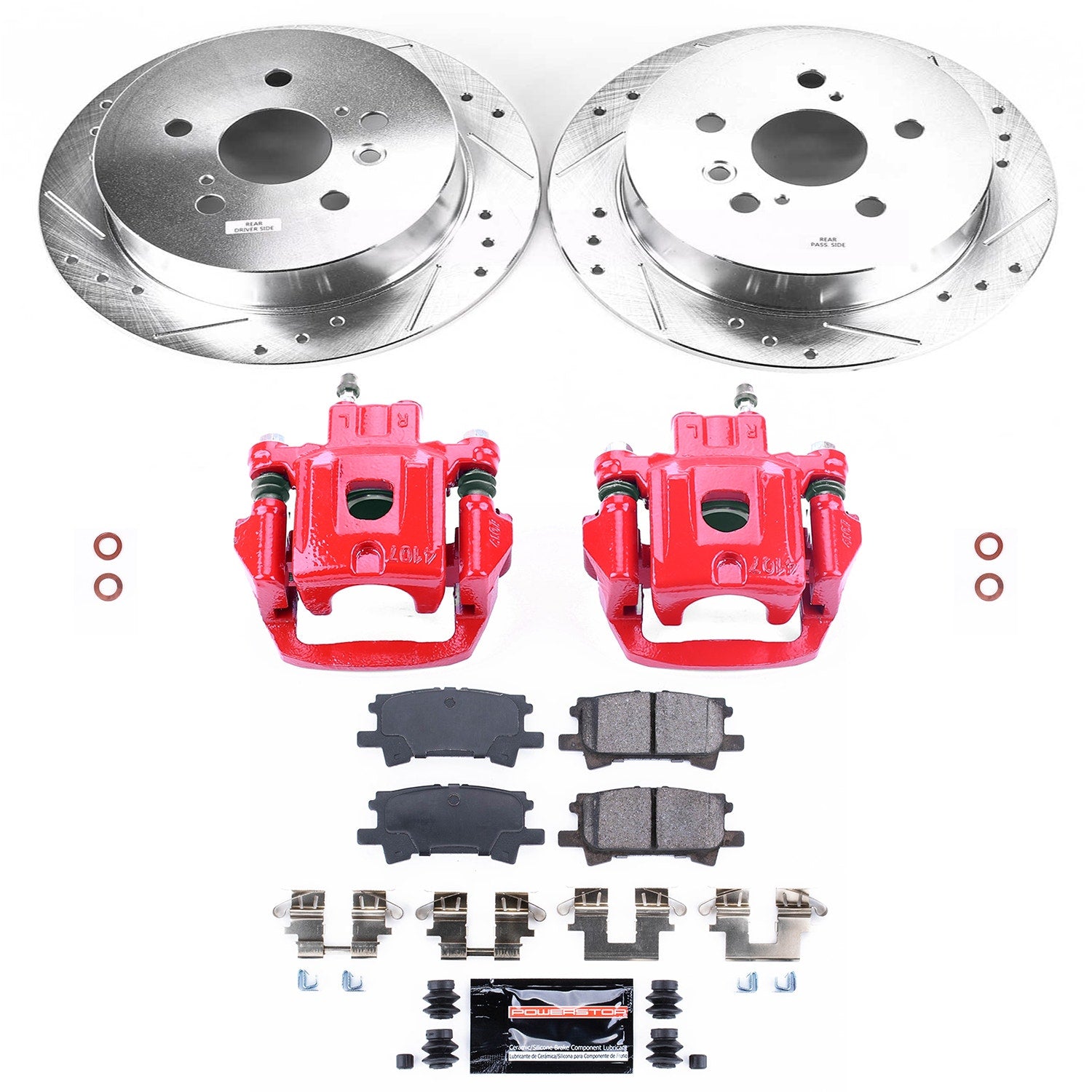 Power Stop KC5333A Z23 Evolution Sport Rear Brake Kit for 2004-2006 Lexus RX330 product image