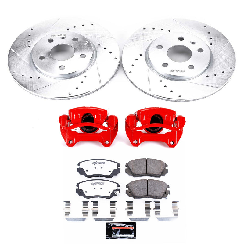 Power Stop KC5334-26 Z26 Street Warrior 1-Click Front Brake Kit With Calipers for 2010-2020 Buick Lacrosse product image