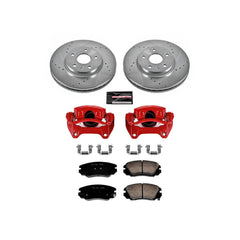 Power Stop KC5334 - Z23 Evolution Sport Performance 1-Click Drilled And Slotted Front Brake Kit With Calipers vehicle fitment brake part