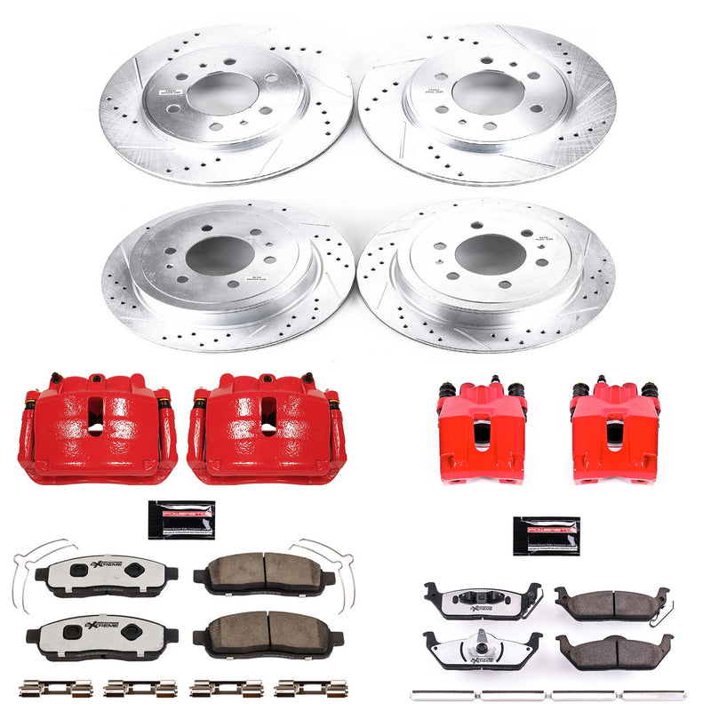 Power Stop KC5335-36 Z36 Extreme Performance Truck And Tow 1-Click Front And Rear Brake Kit With Calipers for 2009 Ford F-150 product image