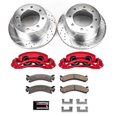 Power Stop KC5337-36 Rear Z36 Extreme Performance Truck And Tow 1-Click Pad And Rotor Kit With Calipers for 2001-2003 Chevrolet Silverado 3500 product image