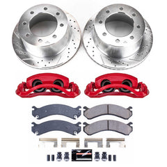 Power Stop KC5337 Rear Z23 Evolution Sport Performance 1-Click Pad And Rotor Kit With Calipers for 2001-2003 Chevrolet Silverado 3500 product image