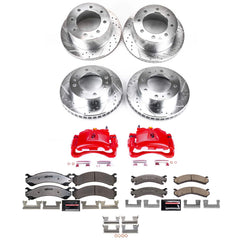 Power Stop KC5338-36 Front And Rear Z36 Extreme Performance Truck And Tow 1-Click Pad And Rotor Kit With Calipers for 2001-2003 Chevrolet Silverado 3500 product image