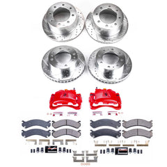 Power Stop KC5338 Front And Rear Z23 Evolution Sport Performance 1-Click Pad And Rotor Kit With Calipers for 2001-2003 Chevrolet Silverado 3500 product image