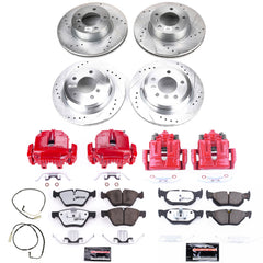 Power Stop KC5357-26 Z26 Street Warrior 1-Click Pad And Rotor Kit With Calipers for 2006 BMW 325Xi product image