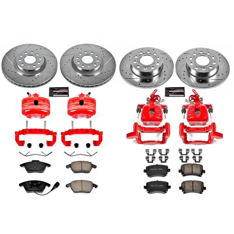 Power Stop KC5363 Z23 Evolution Sport Front And Rear Brake Kit for 2006-2010 Audi A3 product image