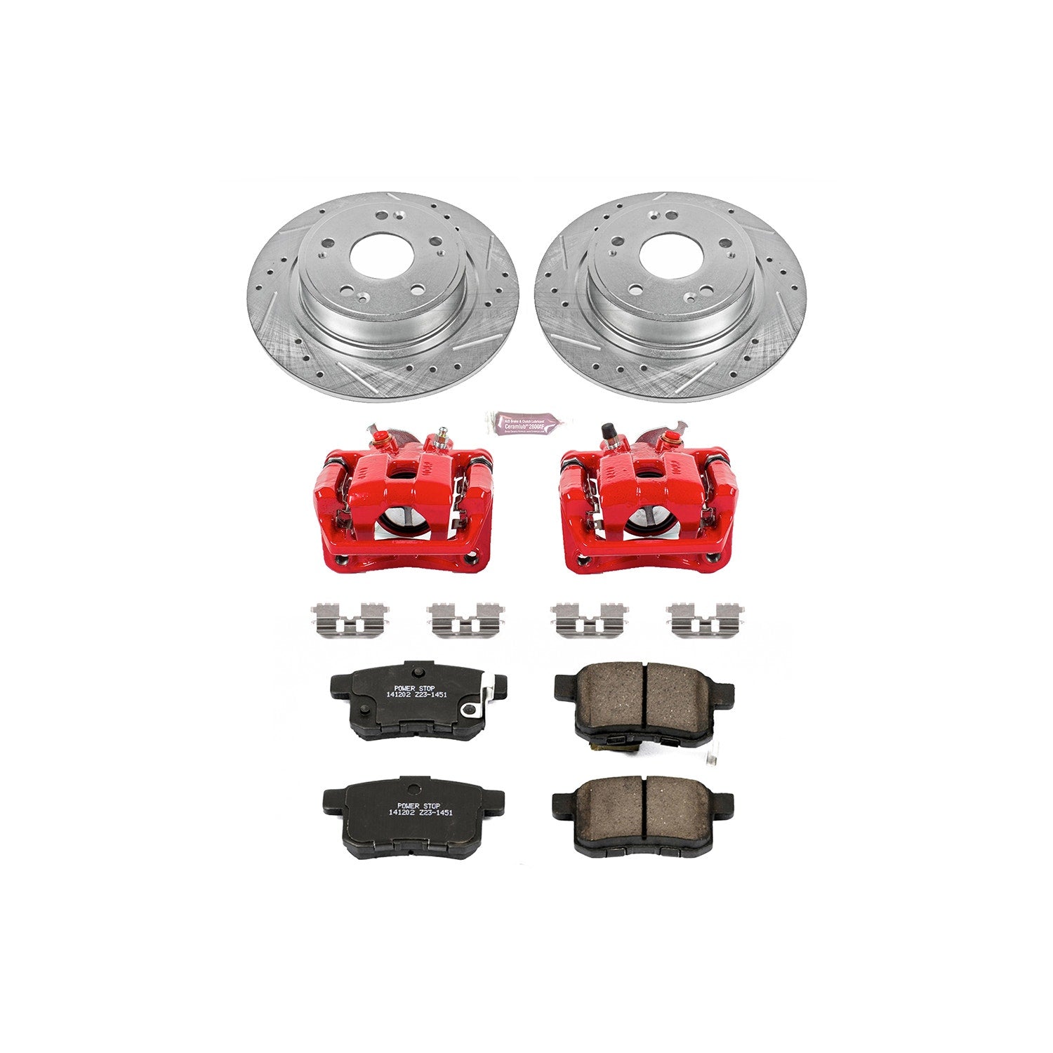 Power Stop KC5368 Z23 Evolution Sport Performance 1-Click Brake Kit With Calipers (Rear) for 2011-2014 Acura Tsx product image