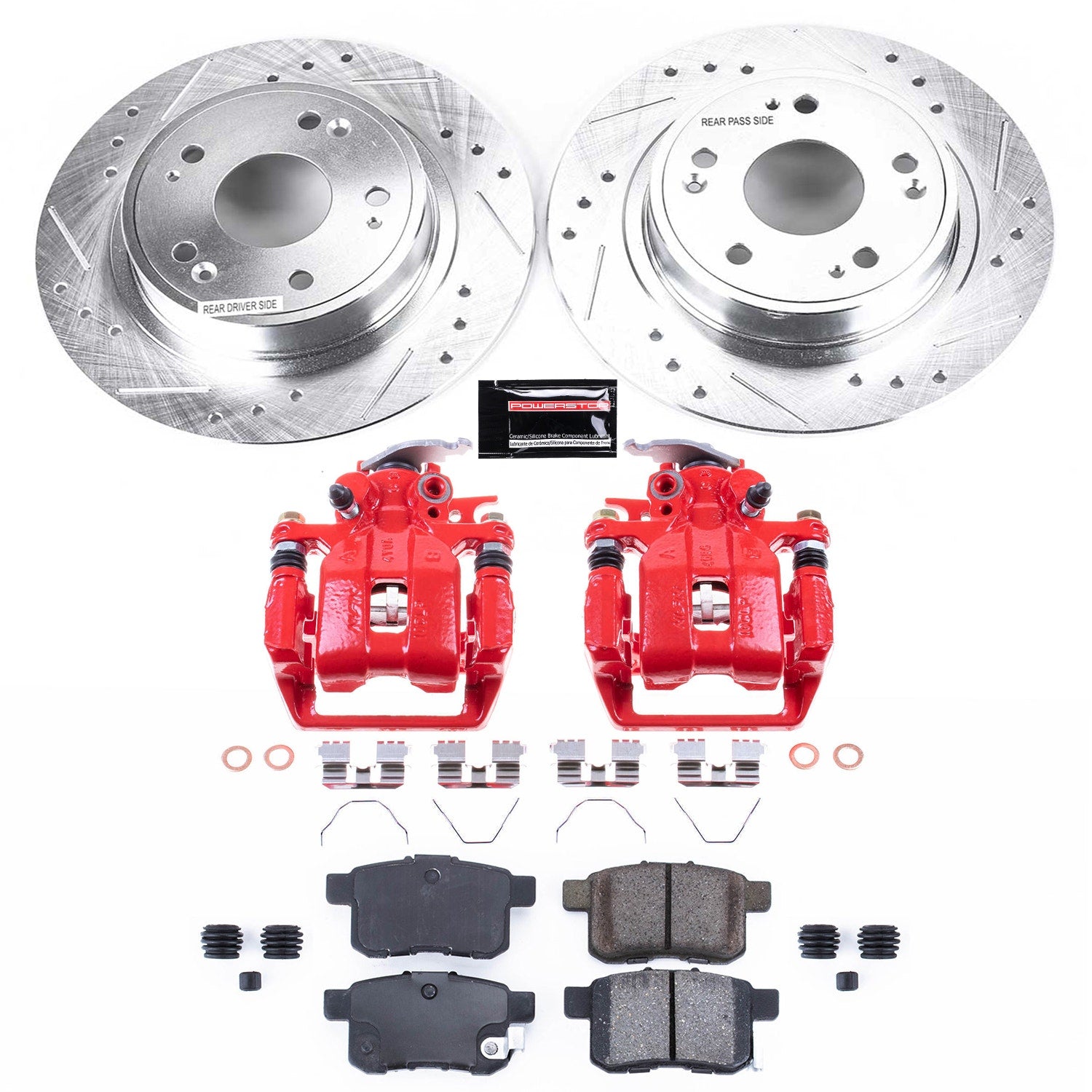 Power Stop KC5368A Z23 Evolution Sport Performance Pad And Rotor Kit With Calipers for 2013-2017 Honda Accord product image