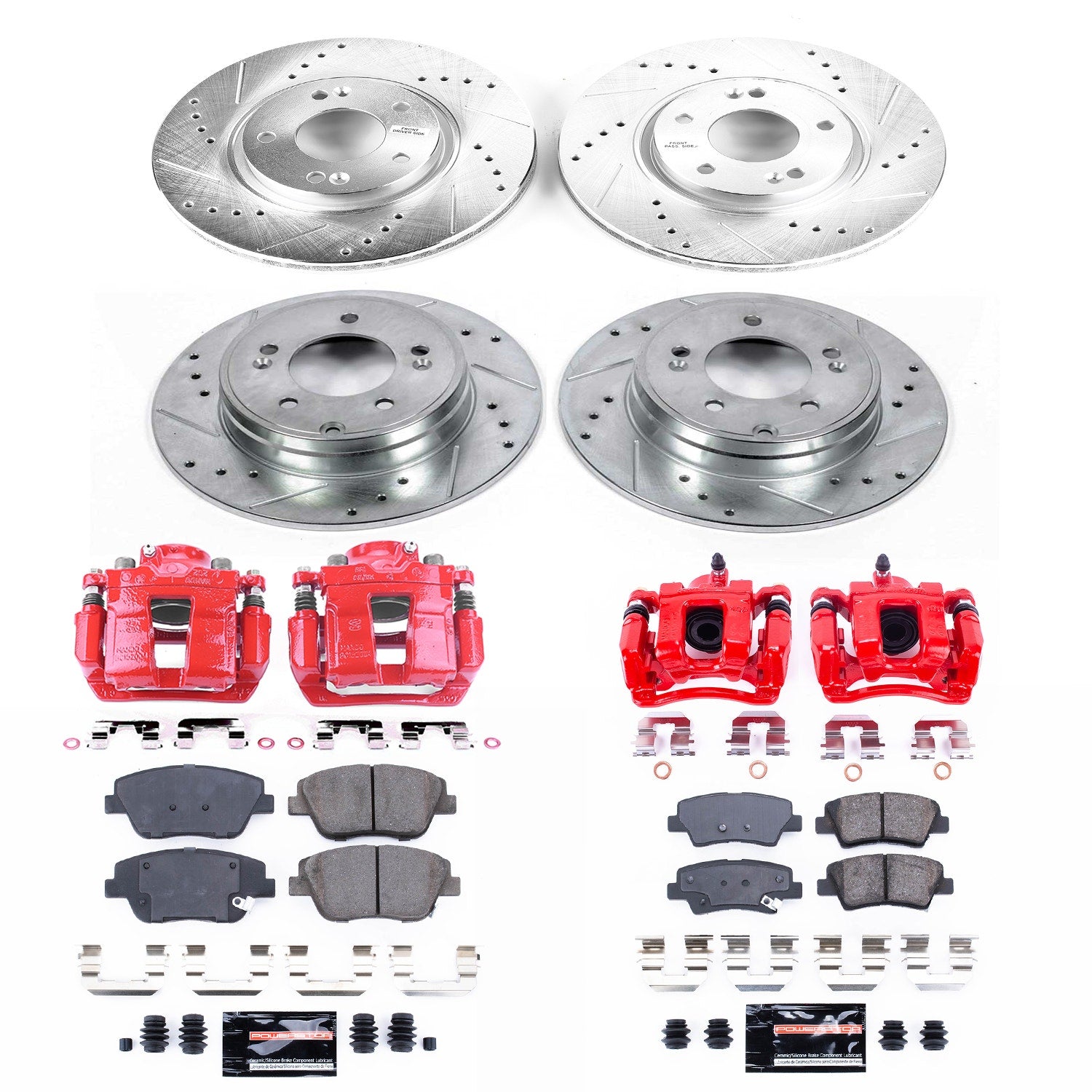 Power Stop KC5376 Z23 Evolution Sport Front And Rear Brake Kit for 2011-2014 Hyundai Sonata product image