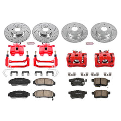 Power Stop KC5391 Z23 Evolution Sport Performance 1-Click Brake Kit With Calipers (Front And Rear) for 2011-2014 Acura Tsx product image