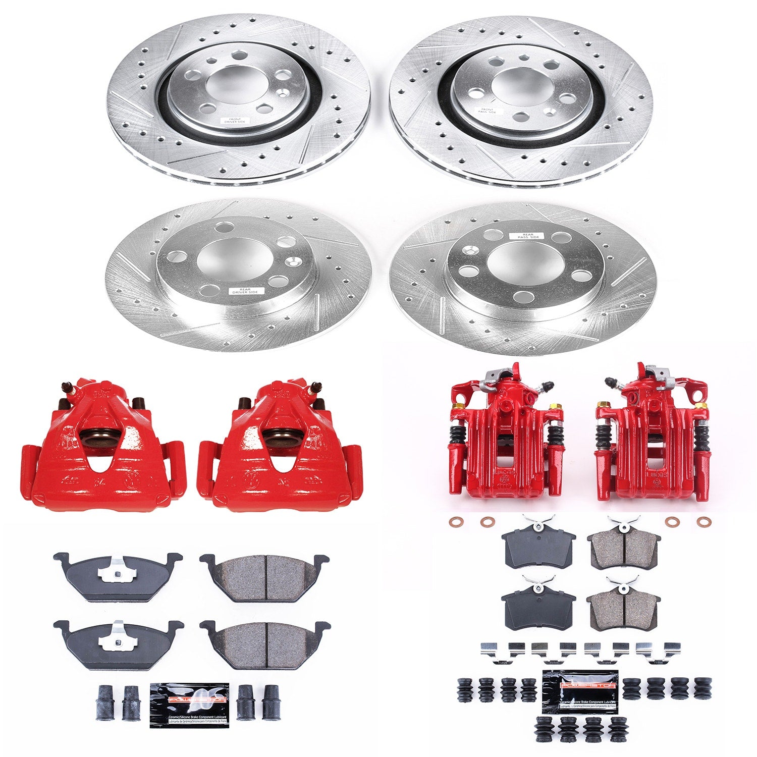 Power Stop KC5402 Z23 Evolution Sport Front And Rear Brake Kit for 1998 Volkswagen Beetle product image