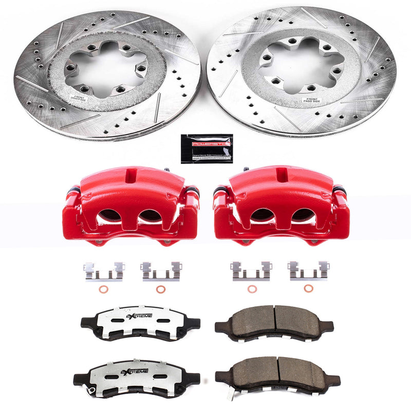Power Stop KC5405-36 Z36 Extreme Performance Truck And Tow 1-Click Pad And Rotor Kit With Calipers for 2009-2012 Chevrolet Colorado product image