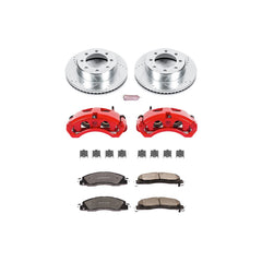 Power Stop KC5411-36 - Z36 Extreme Performance Truck And Tow 1-Click Brake Kit With Calipers (Front) vehicle fitment brake part